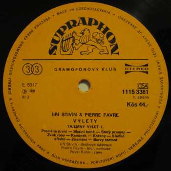 2LP Pierre Favre: Výlety = Excursions