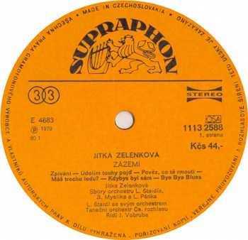 LP Jitka Zelenková: Zázemí 42850