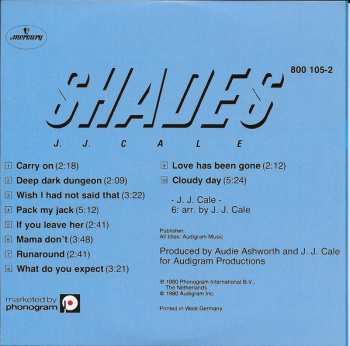 5CD/Box Set J.J. Cale: 5 Original Albums 112252