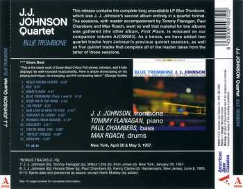 CD J.J. Johnson: Blue Trombone 92230