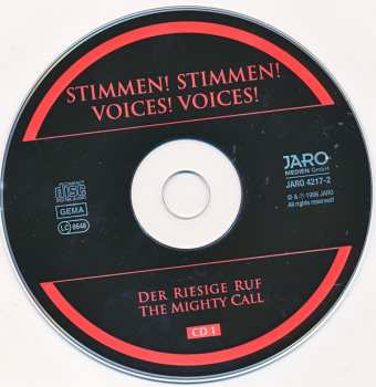 3CD Joachim Ernst Berendt: Stimmen! Stimmen! = Voices! Voices! - Die Riesige Ruf = The Mighty Call 120291