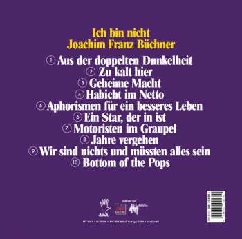 LP Joachim Franz Büchner Band: Ich bin nicht Joachim Franz Büchner 75192