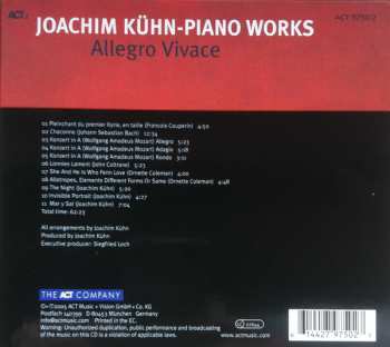 CD Joachim Kühn: Piano Works I: Allegro Vivace 310868