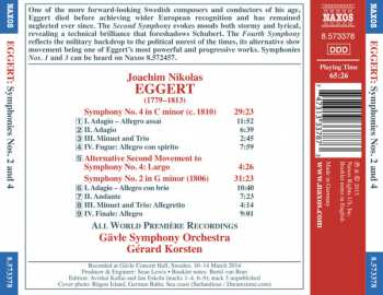 CD Joachim Nikolas Eggert: Symphonies Nos. 2 And 4 301872