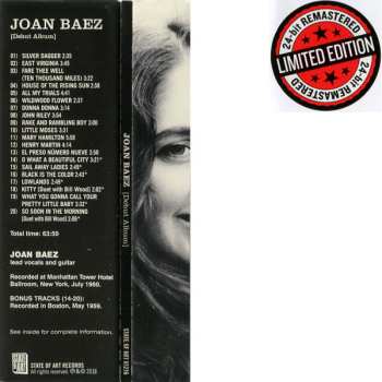CD Joan Baez: Joan Baez (Debut Album) LTD
