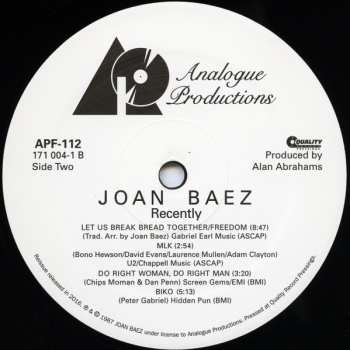 LP Joan Baez: Recently 323921