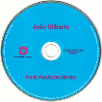 CD João Gilberto: Prado Pereira De Oliveira (Ao Vivo) 47482