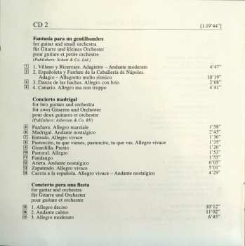 2CD Joaquín Rodrigo: Complete Concertos For Guitar And Harp 421387