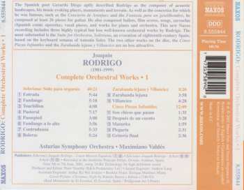 CD Joaquín Rodrigo: Complete Orchestral Works 1: Soleriana / Zarabanda Lejana Y Villacico 250235