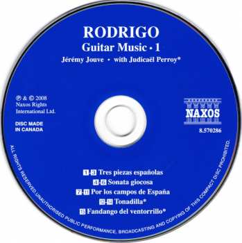 CD Joaquín Rodrigo: Guitar Music • 1 269176