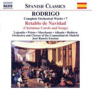 CD Joaquín Rodrigo: RODRIGO: Retablo de Navidad (Complete Orchestral Works, Vol. 7) 477541