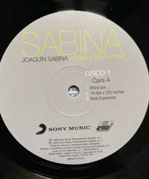 2LP Joaquín Sabina: 19 Días Y 500 Noches 464309