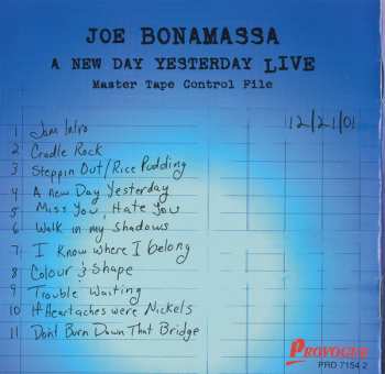CD Joe Bonamassa: A New Day Yesterday Live 25031