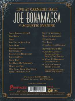 2DVD Joe Bonamassa: Live At Carnegie Hall – An Acoustic Evening 20734