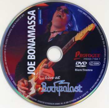 DVD Joe Bonamassa: Live At Rockpalast 20879