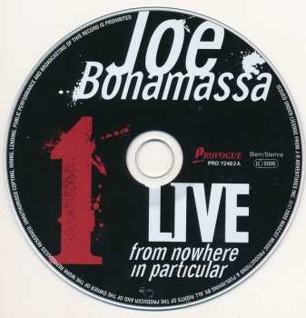 2CD Joe Bonamassa: Live From Nowhere In Particular 20649