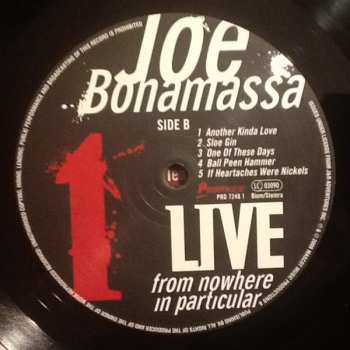 2LP Joe Bonamassa: Live From Nowhere In Particular 20650