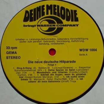 LP Joe Campmann: Die Neue Deutsche Hitparade Folge 4 396014