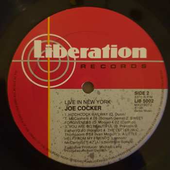 LP Joe Cocker: Live In New York