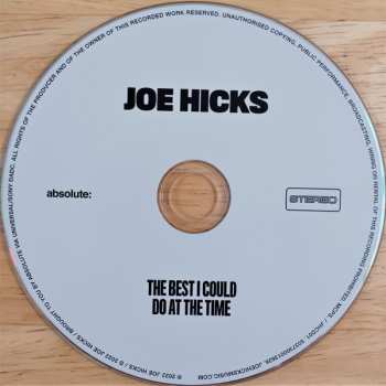CD Joe Hicks (UK): The Best I Could Do At The Time 541324