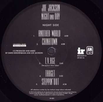 LP Joe Jackson: Night And Day 361457