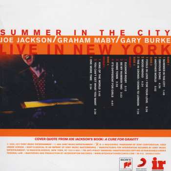 2LP Joe Jackson: Summer In The City - Live In New York 477522