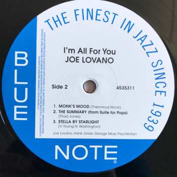 2LP Joe Lovano: I'm All For You 405774
