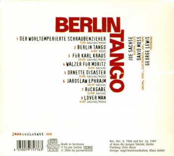 CD Joe Sachse: Berlin Tango 241656