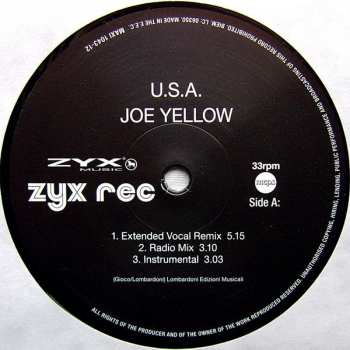LP Joe Yellow: U.S.A. 69778