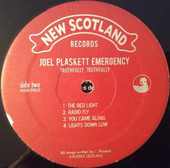 2LP Joel Plaskett Emergency: Truthfully Truthfully