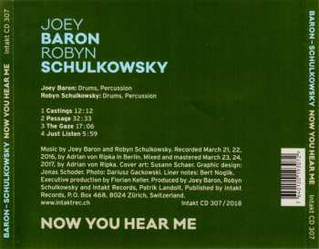 CD Joey Baron: Now You Hear Me 360126