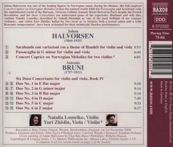 CD Johan Halvorsen: Sarabande / Passacaglia / Concert Caprice On Norwegian Melodies / Six Duos Concertants 423580