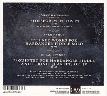 CD Johan Halvorsen: Hardanger Fiddle In Art Music 117044