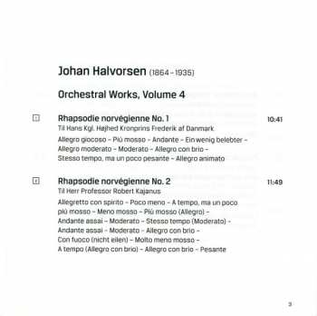 4CD/Box Set Johan Halvorsen: Orchestral Works 121879