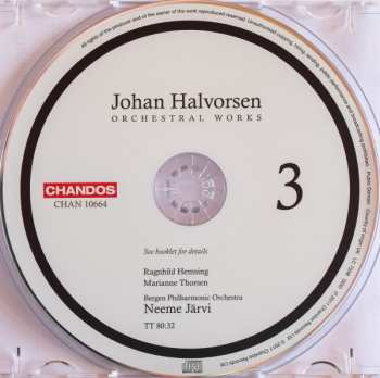 CD Johan Halvorsen: Orchestral Works Vol. 3 332243