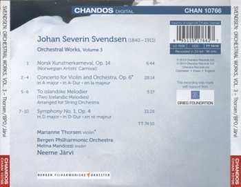 CD Johan Svendsen: Orchestral Works, Vol. 3 293227