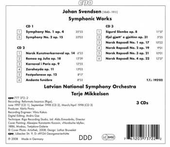 3CD Johan Svendsen: Symphonic Works 121271