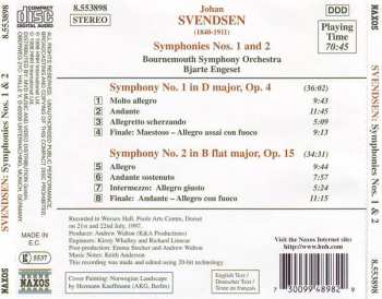 CD Johan Svendsen: Symphonies Nos. 1 And 2 281953