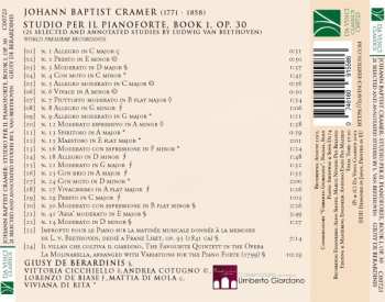 CD Johann Baptist Cramer: Studio Per Il Pianoforte, Book 1, Op. 30 (21 Selected And Annotated Studies By Ludwig Van Beethoven) 475642