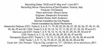 2CD Johann Baptist Cramer: Piano Works (84 Études In 4 Books, Op. 50 / Eight Études After Cramer) 323677