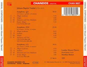 CD Johann Baptist Vanhal: Symphonies 183240