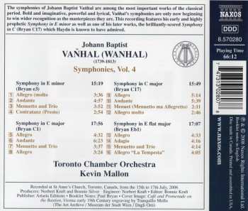CD Johann Baptist Vanhal: Symphonies, Vol. 4 392726