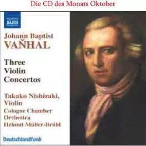 Johann Baptist Vanhal: Three Violin Concertos