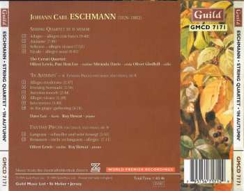 CD Johann Carl Eschmann: String Quartet In D Minor / 'In Autumn' / Fantasy Pieces