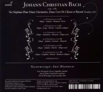 CD Johann Christian Bach: 'Sei Sinfonia' (London, 1782) 316576