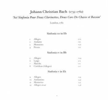 CD Johann Christian Bach: 'Sei Sinfonia' (London, 1782) 316576