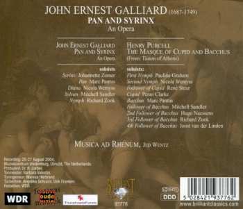 CD Johann Ernst Galliard: Pan And Syrinx 338199