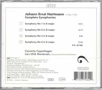CD Johann Ernst Hartmann: Complete Symphonies 113812