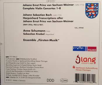 CD Johann Ernst von Sachsen-Weimar: Violin Concertos; Bach: Harpsichord transcriptions 118591