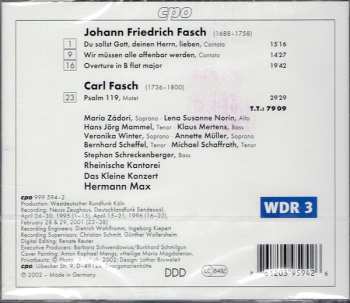 CD Johann Friedrich Fasch: Cantatas / Psalm 119 275473